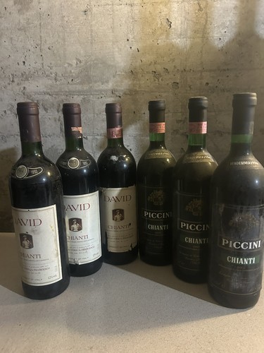 Bottiglie chianti vintage - chianti,